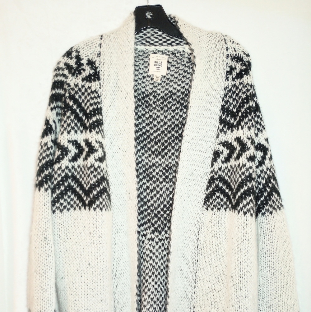 Fuzzy Southwest Cardigan With Pockets Soft Girl Cottagecore Boho Western Cozy M